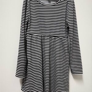 Striped Black and White Kids Dress size 7